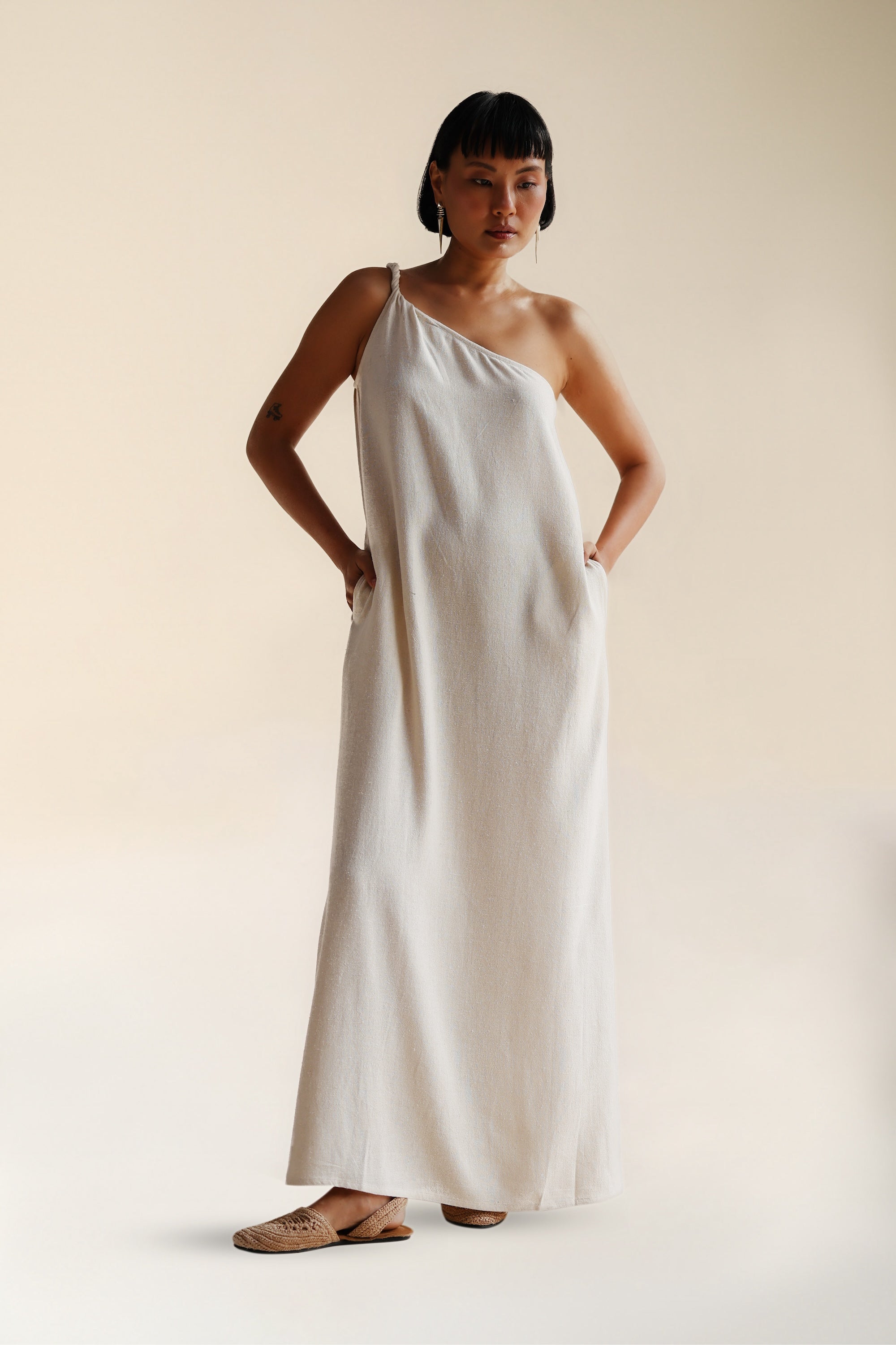 indra maxi dress Indra Stripe Silk Maxi Dress (Women)