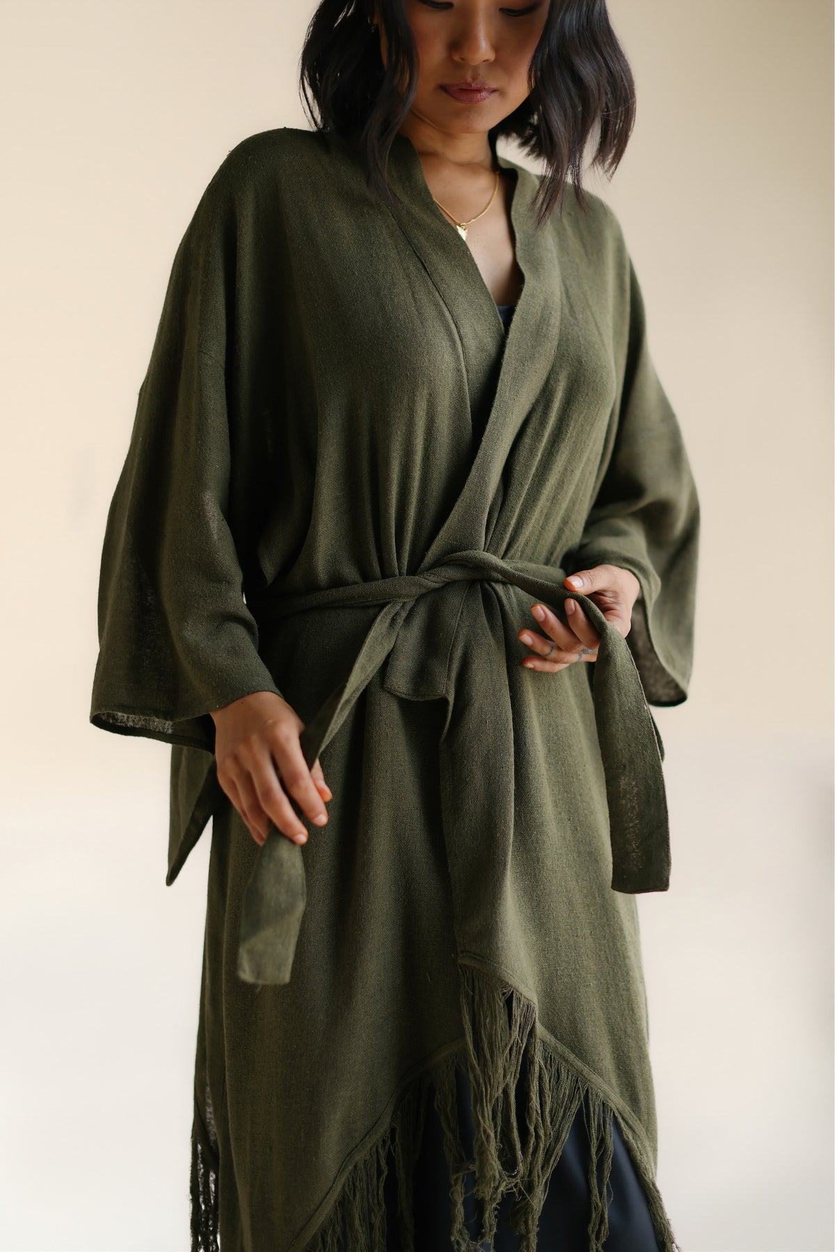 RAW SILK KIMONO