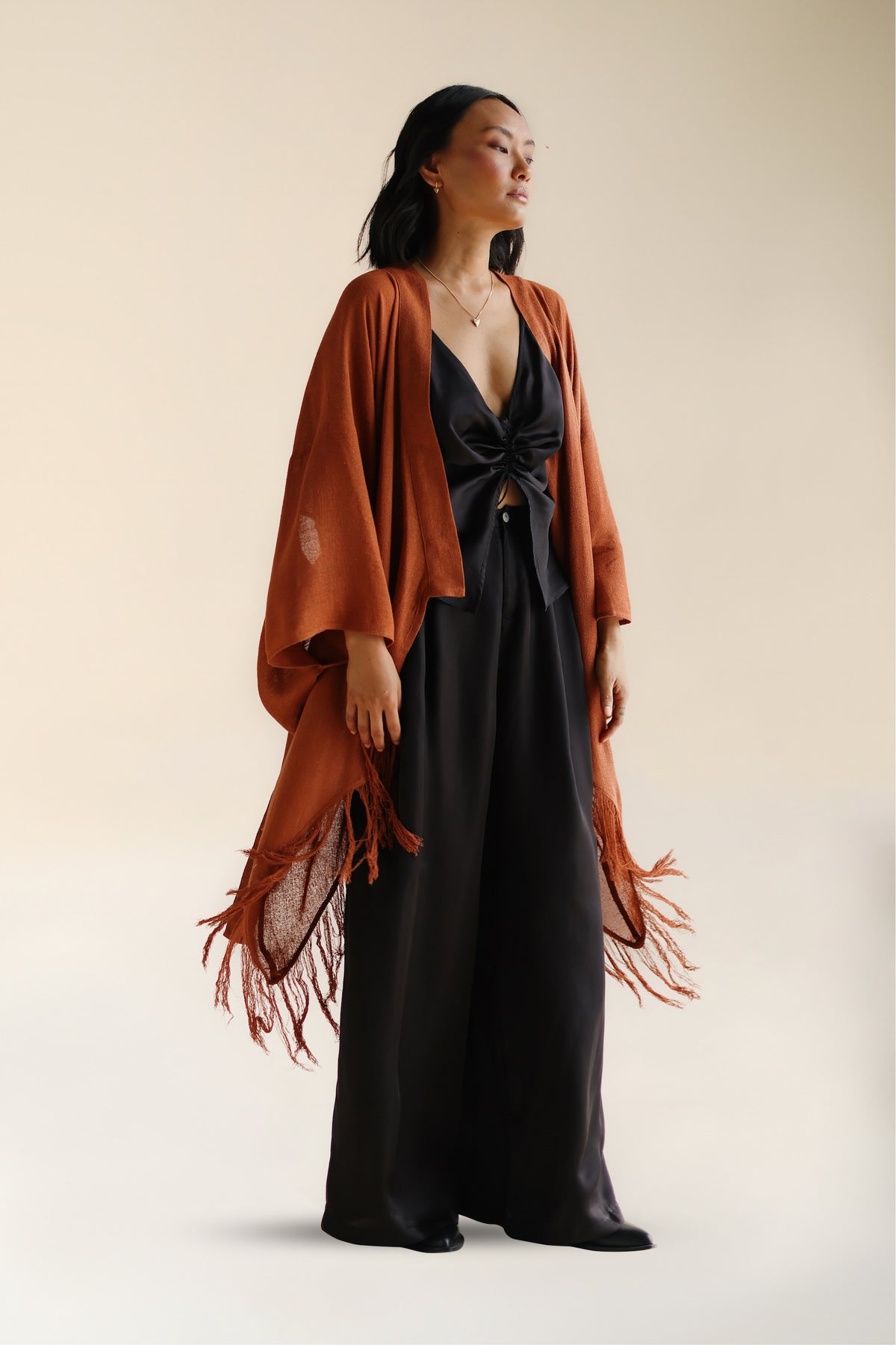 RAW SILK KIMONO