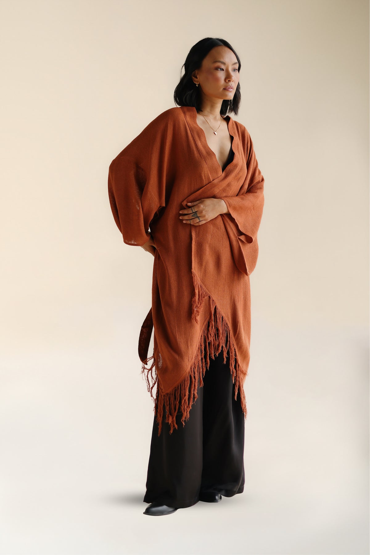 RAW SILK KIMONO