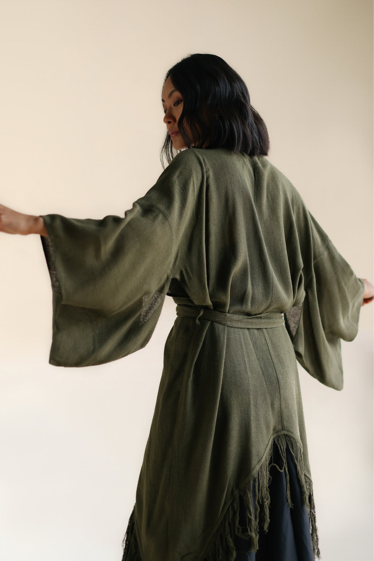 RAW SILK KIMONO