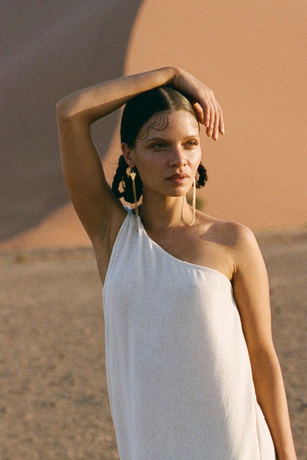 HAMMERED WATERFALL EARRINGS