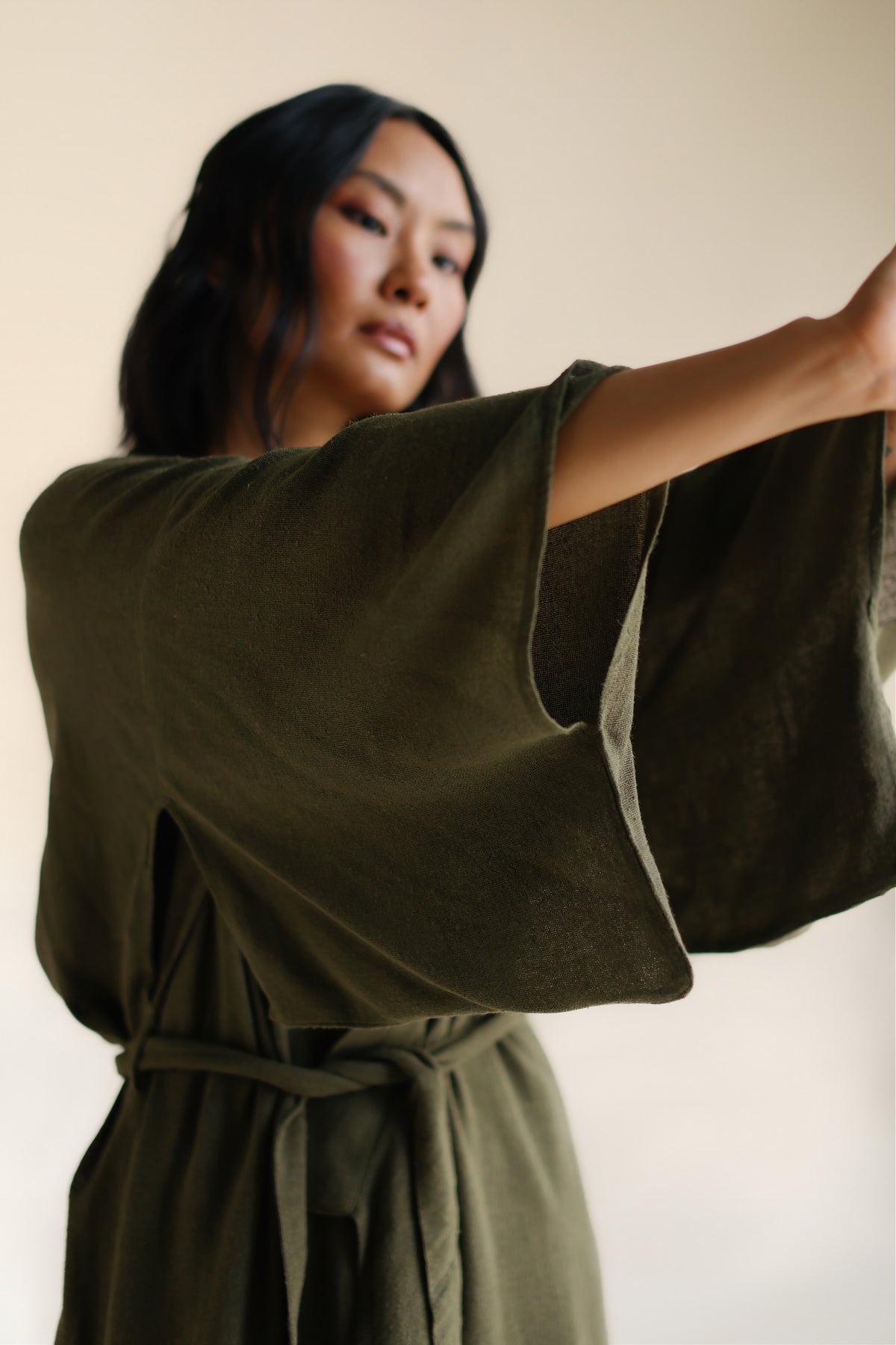 RAW SILK KIMONO