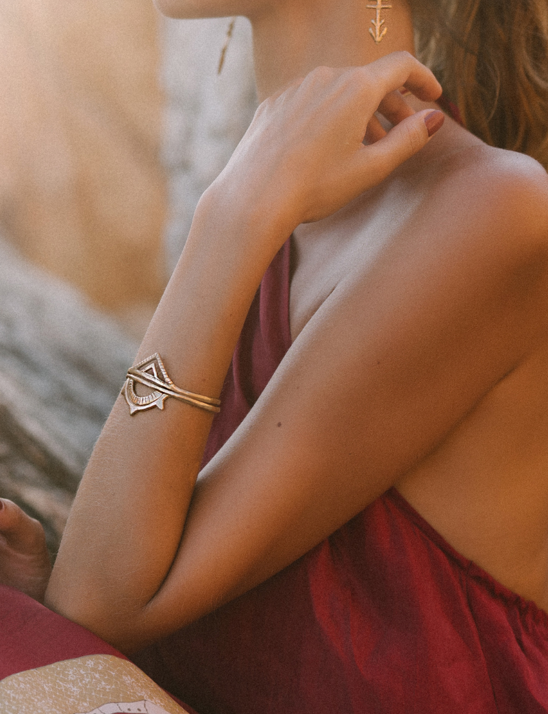 SUNKEEPER & PYRAMIDS CUFF SET