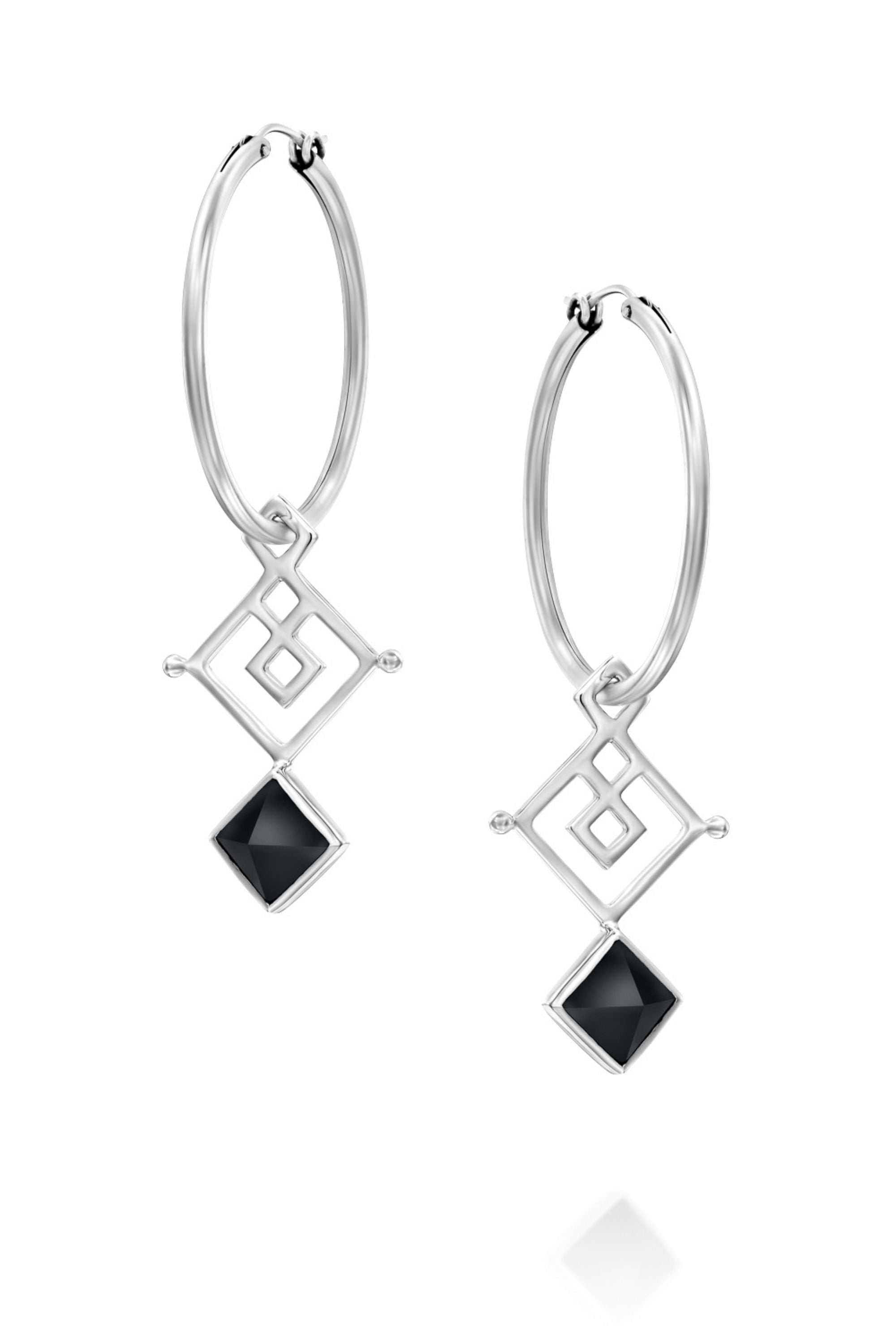 KALAHARI EARRINGS SILVER