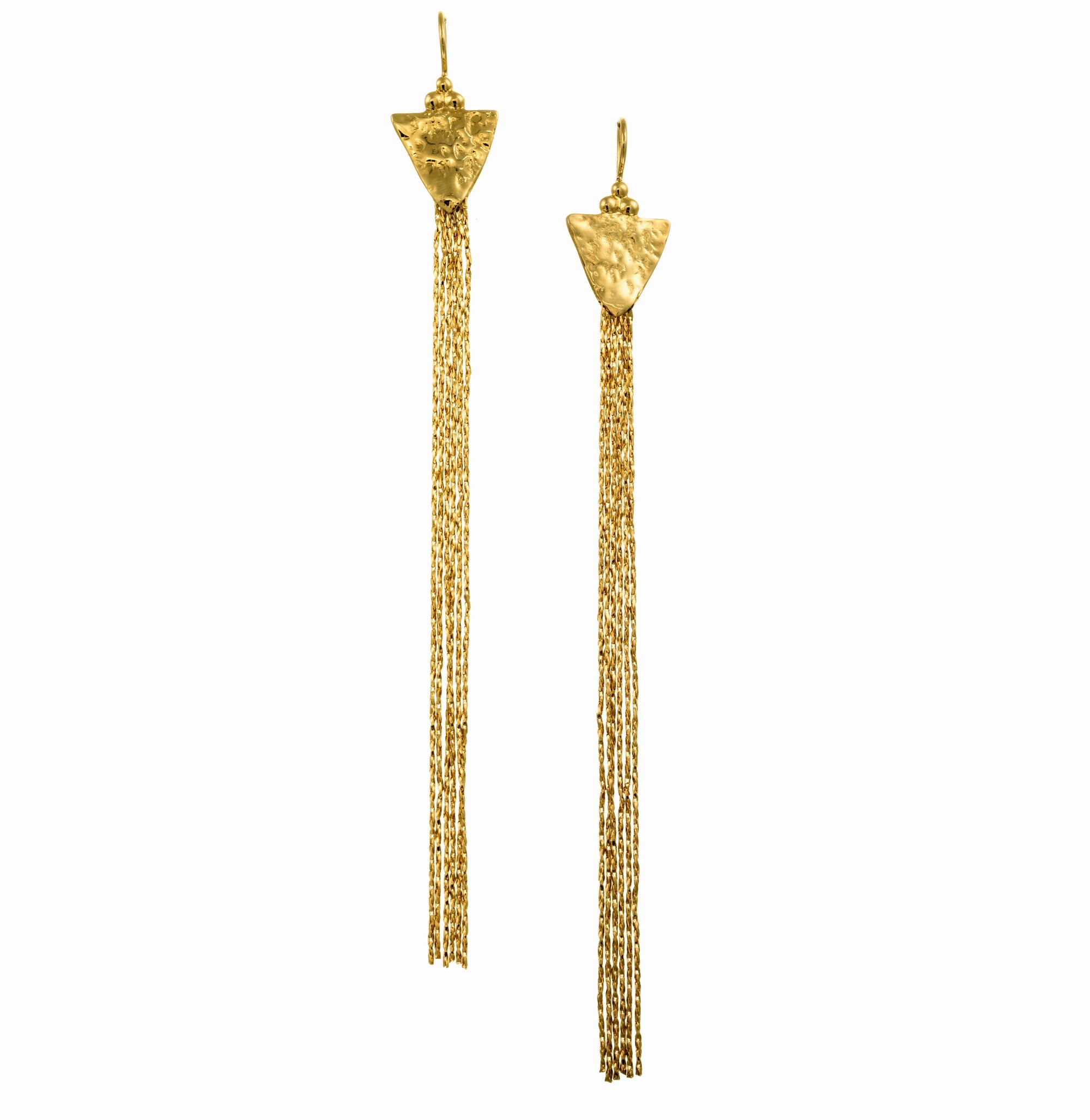 HAMMERED WATERFALL EARRINGS