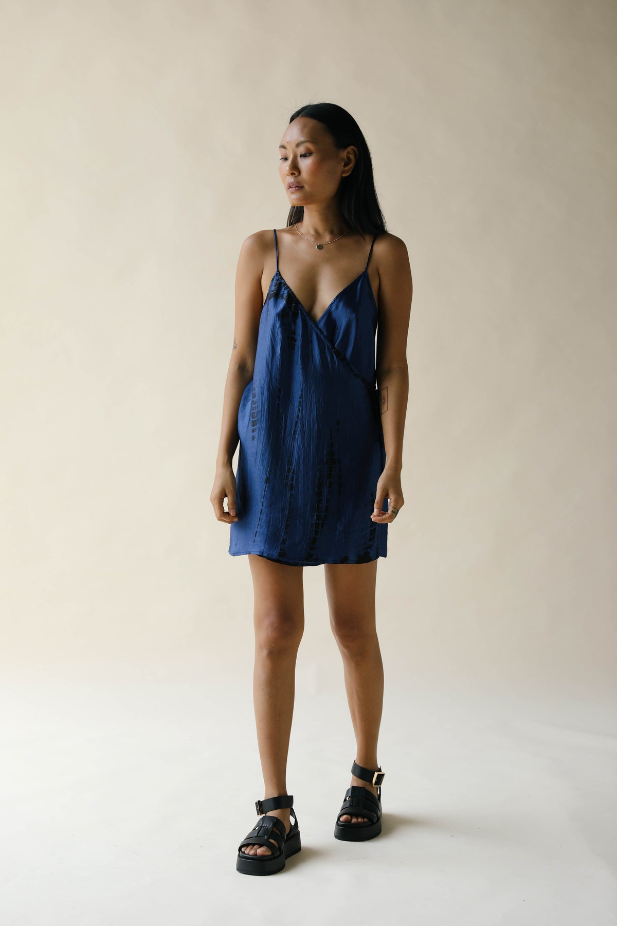 ELLIE WRAP MINI DRESS