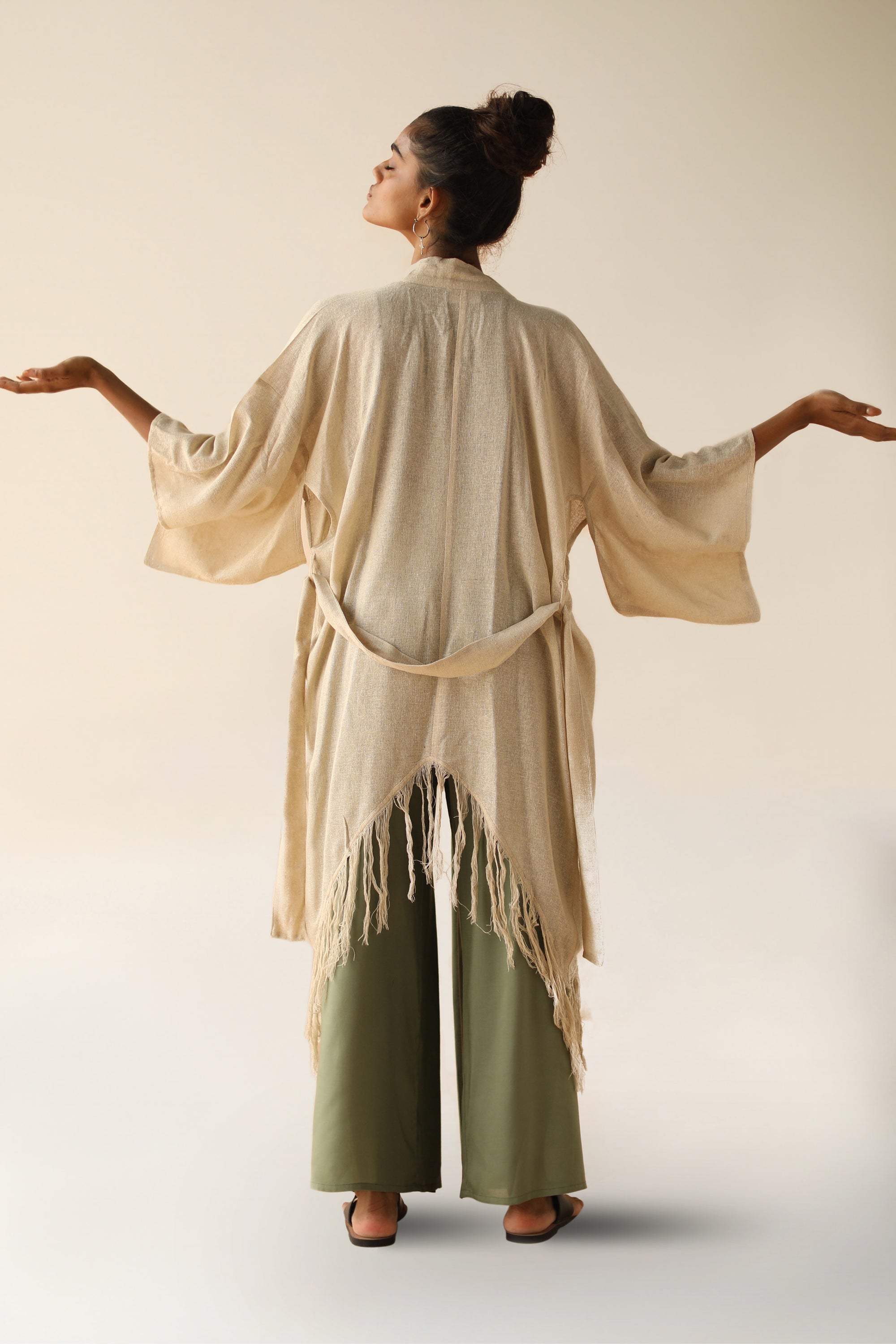 Cream Silk Kimono